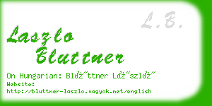 laszlo bluttner business card